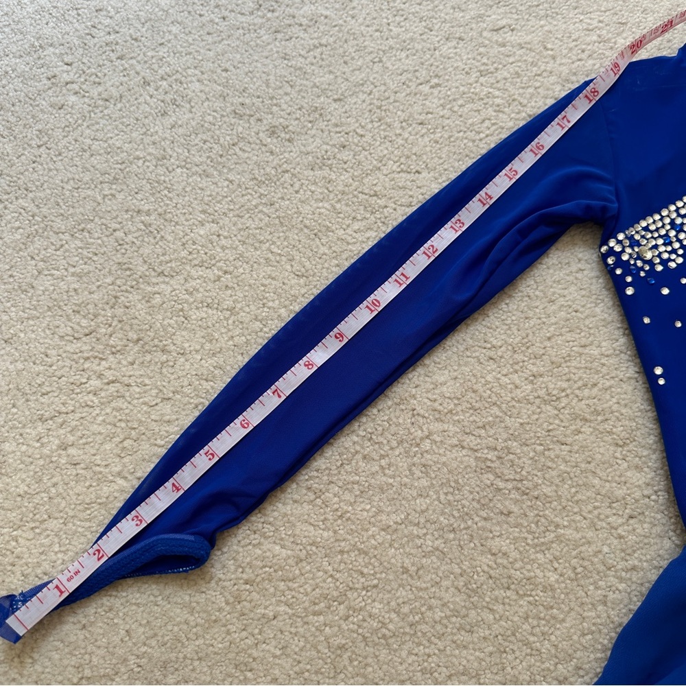 Used Figure Skating Dress Ice Skating Dress Girl Size 10 (5~8T) 120~130cm - Picture 6 of 6